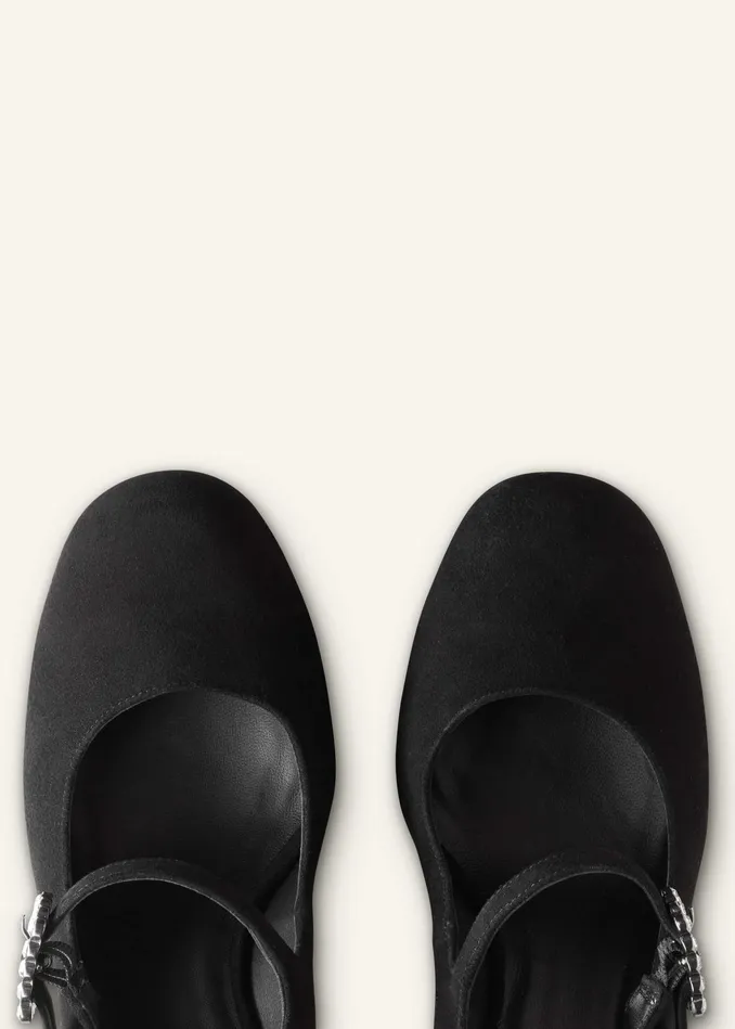Women Platform Mary Jane Black MEEM