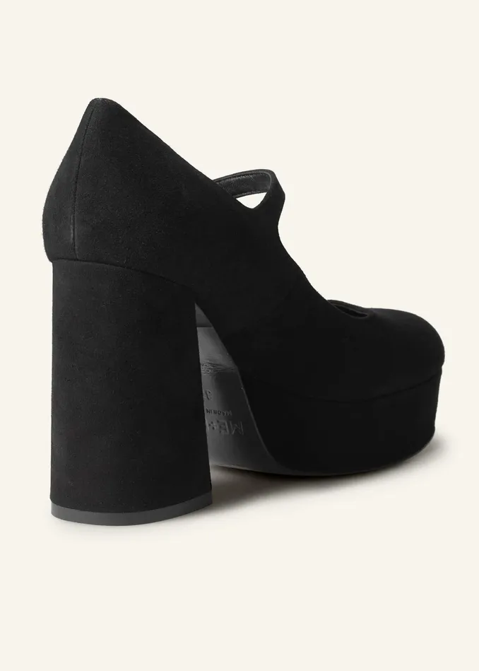 Women Platform Mary Jane Black MEEM