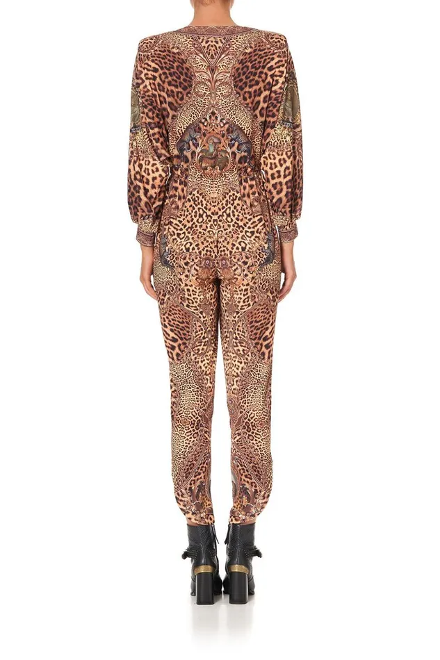 Women Playsuits and Jumpsuits Camilla Jersey Twist Front Jumpsuit Lady Lodge