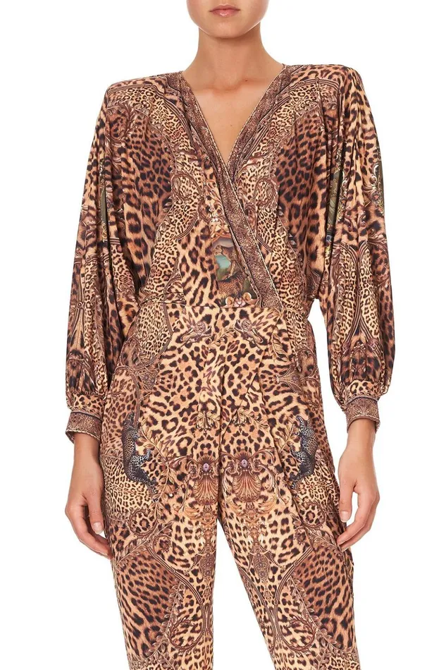 Women Playsuits and Jumpsuits Camilla Jersey Twist Front Jumpsuit Lady Lodge