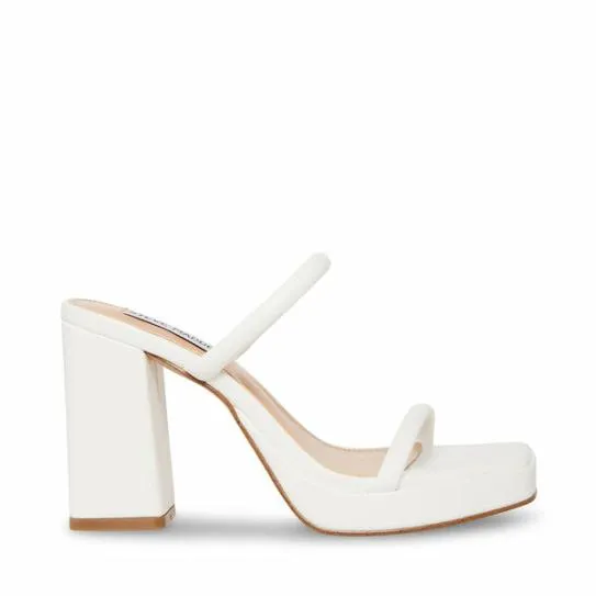 Women POLLY WHITE White Steve Madden Heels
