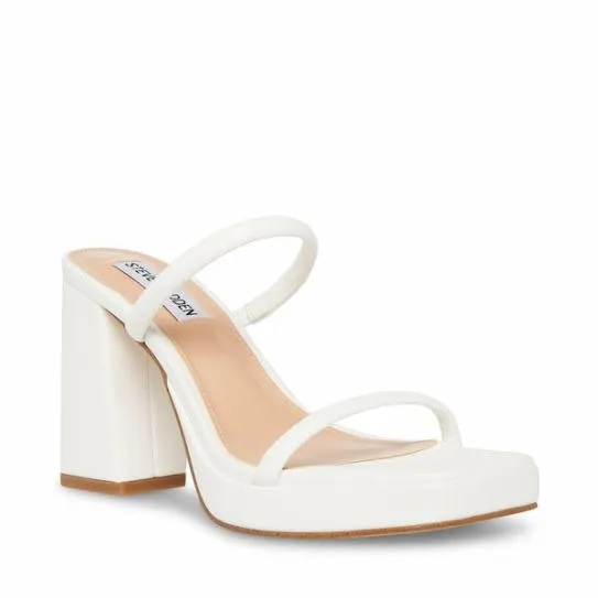 Women POLLY WHITE White Steve Madden Heels Women POLLY WHITE White Steve Madden Heels