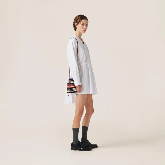 Women Pouches Miu Miu Crochet Minibag Blueredwhite Women Pouches Miu Miu Crochet Minibag Blueredwhite