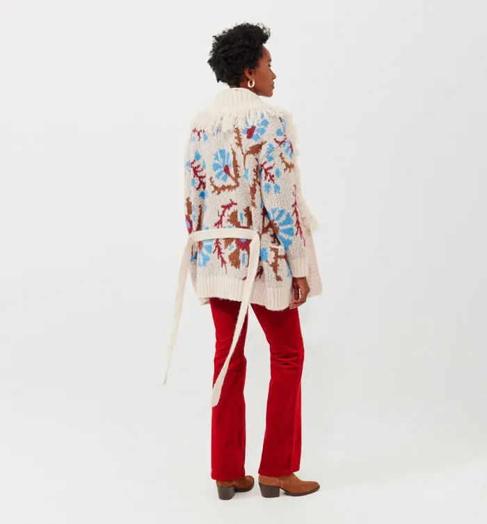 Women PromodDesign Cardigan 8211 Ecru Print Promod Jumpers And Cardigans Women PromodDesign Cardigan 8211 Ecru Print Promod Jumpers And Cardigans
