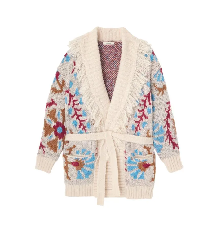 Women PromodDesign Cardigan 8211 Ecru Print Promod Jumpers And Cardigans Women PromodDesign Cardigan 8211 Ecru Print Promod Jumpers And Cardigans
