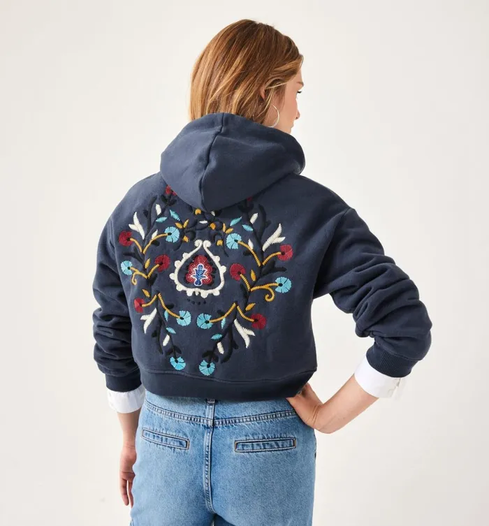 Women Promod Designed Sweatshirt 8211 Black Promod Sweatshirts