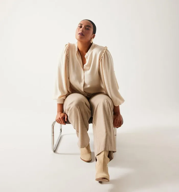Women PuffSleeved Shirt 8211 Beige Promod Shirts And Tunics