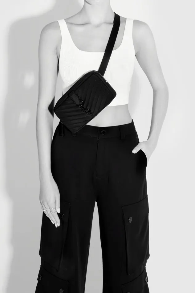 Women Rebecca Minkoff Belt Bags Edie Nylon Belt Bag Stone Women Rebecca Minkoff Belt Bags Edie Nylon Belt Bag Stone