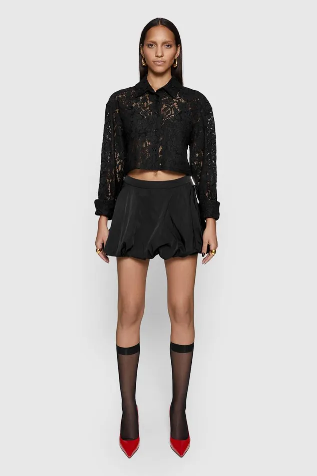 Women Rebecca Minkoff Bottoms Elton Bubble Skirt Black