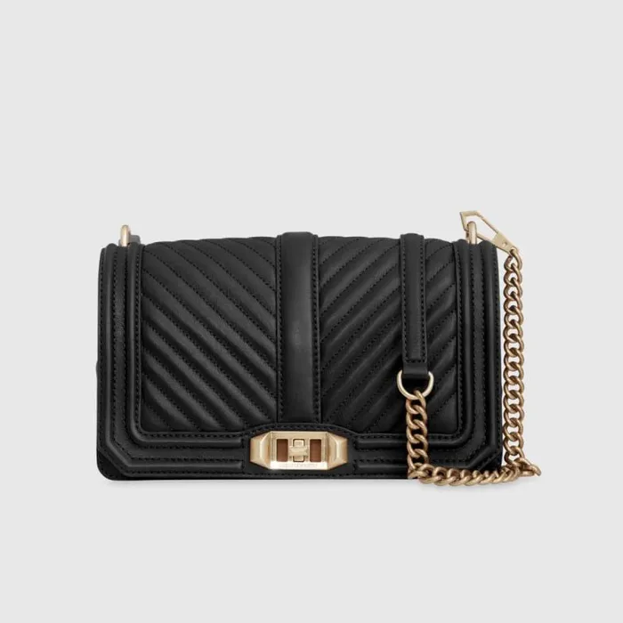 Women Rebecca Minkoff Crossbody Bags Chevron Quilted Love Crossbody Blacklight Gold Women Rebecca Minkoff Crossbody Bags Chevron Quilted Love Crossbody Blacklight Gold