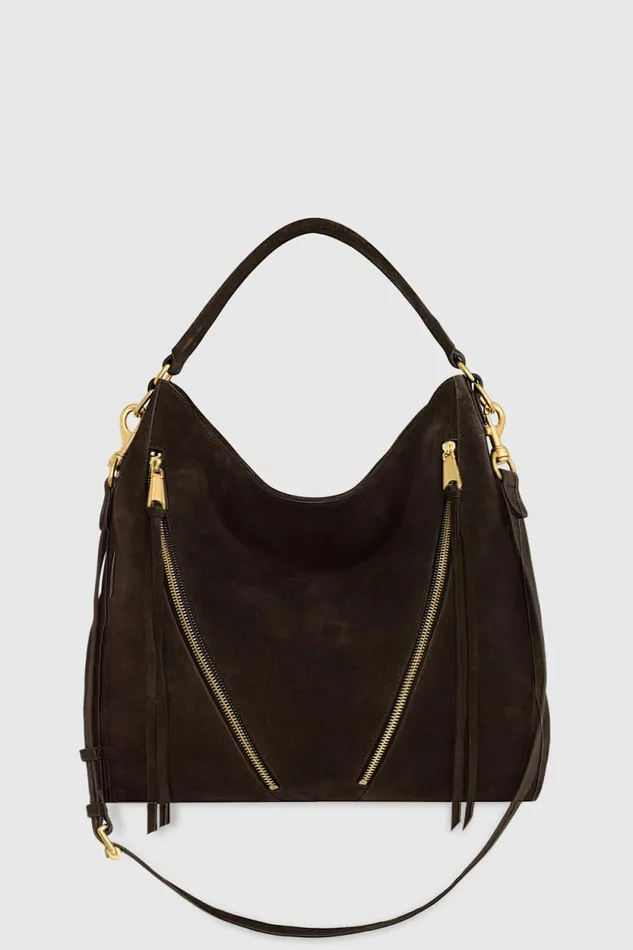 Women Rebecca Minkoff Hobo Bags Moto Double Zip Hobo Fondant