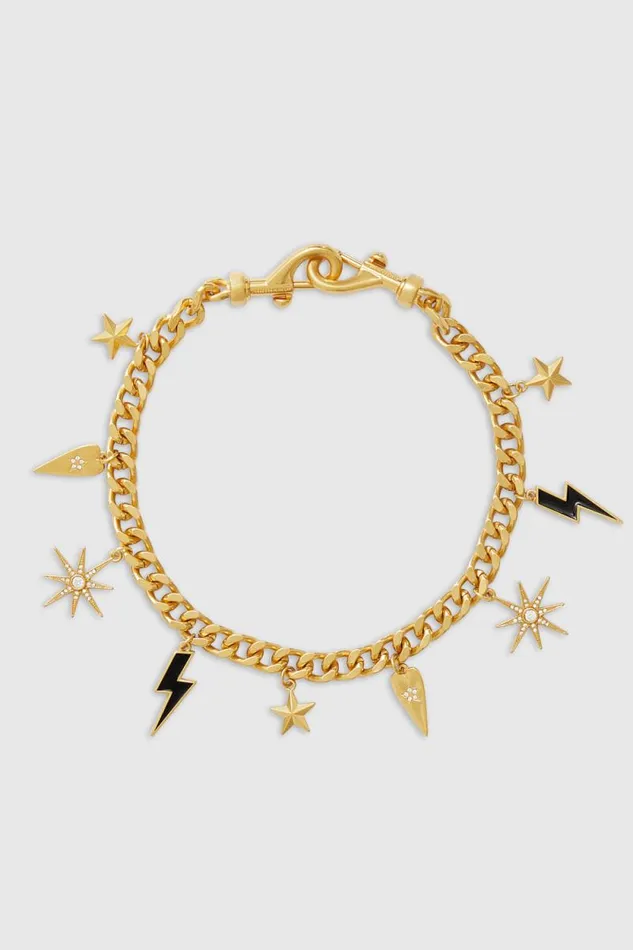 Women Rebecca Minkoff Jewelry Celestial Charm Necklace Gold