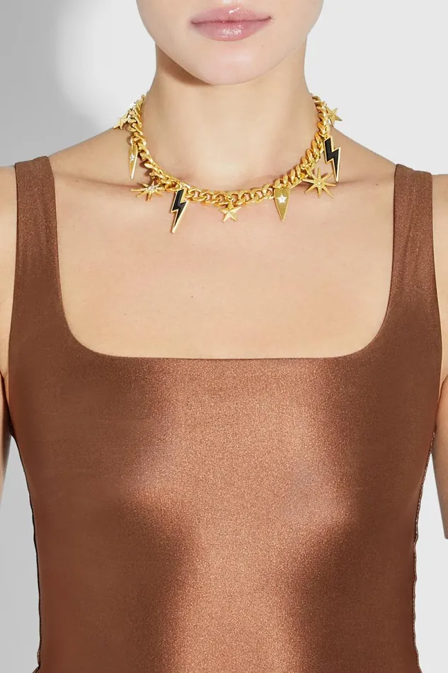 Women Rebecca Minkoff Jewelry Celestial Charm Necklace Gold Women Rebecca Minkoff Jewelry Celestial Charm Necklace Gold