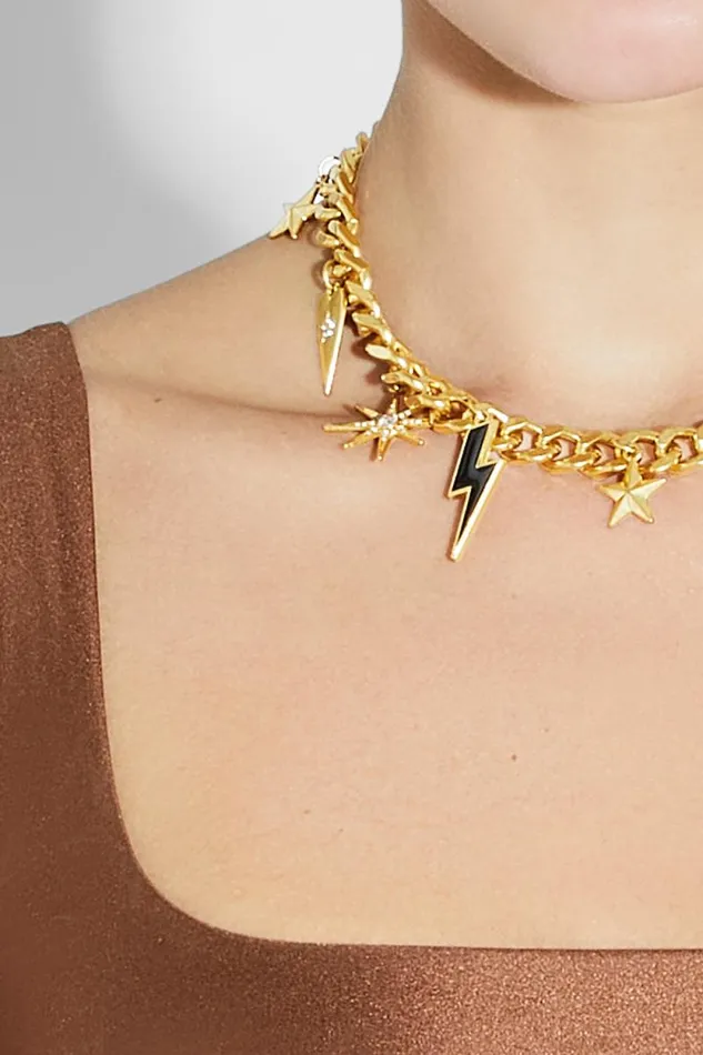 Women Rebecca Minkoff Jewelry Celestial Charm Necklace Gold Women Rebecca Minkoff Jewelry Celestial Charm Necklace Gold