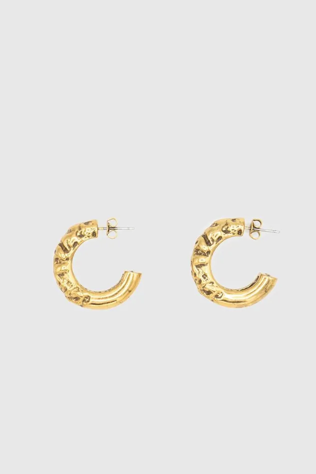 Women Rebecca Minkoff Jewelry Dual Texture Hoop Earring