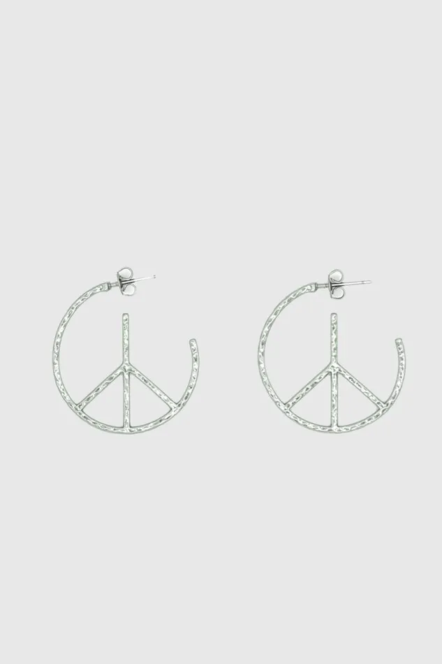 Women Rebecca Minkoff Jewelry Peace Hoop Earring Women Rebecca Minkoff Jewelry Peace Hoop Earring