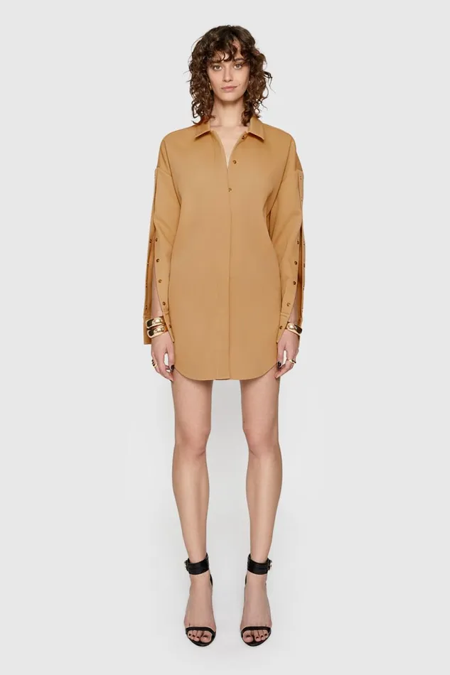 Women Rebecca Minkoff Outerwear Kennedy Shacket Camel