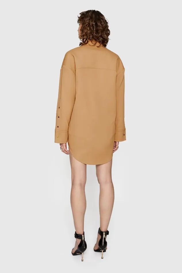 Women Rebecca Minkoff Outerwear Kennedy Shacket Camel Women Rebecca Minkoff Outerwear Kennedy Shacket Camel