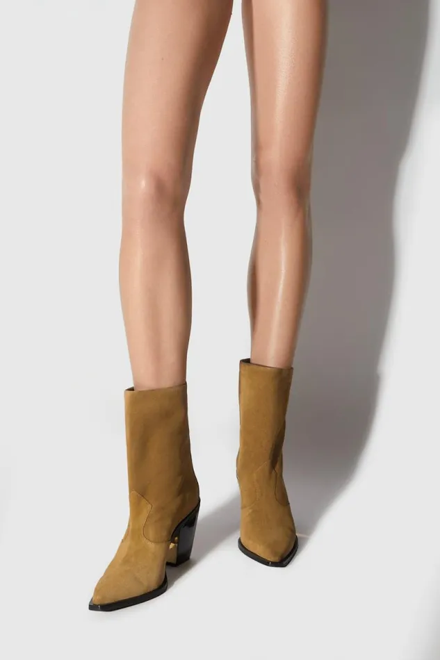 Women Rebecca Minkoff Shoes City Cowboy Boot Honey Women Rebecca Minkoff Shoes City Cowboy Boot Honey