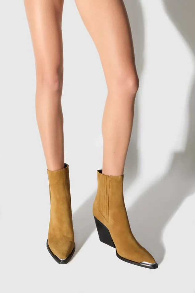 Women Rebecca Minkoff Shoes City Cowboy Boot Honey Women Rebecca Minkoff Shoes City Cowboy Boot Honey