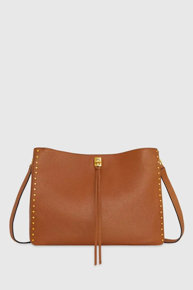 Women Rebecca Minkoff Shoulder Bags Darren Large Shoulder Bag Caramello