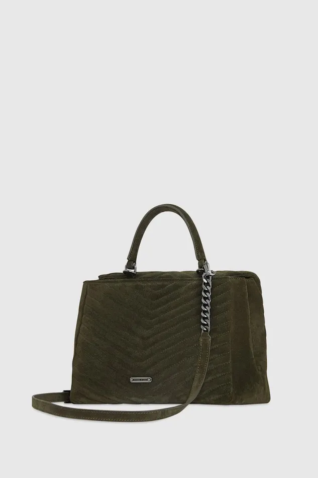 Women Rebecca Minkoff Top Handle Bags Edie Large Top Handle Shoulder Moss Women Rebecca Minkoff Top Handle Bags Edie Large Top Handle Shoulder Moss