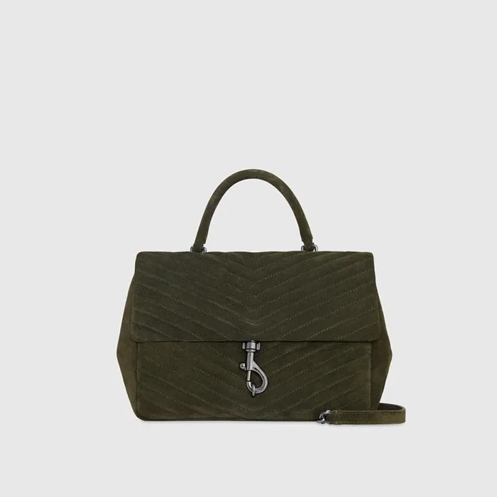 Women Rebecca Minkoff Top Handle Bags Edie Large Top Handle Shoulder Moss Women Rebecca Minkoff Top Handle Bags Edie Large Top Handle Shoulder Moss