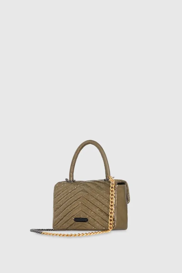 Women Rebecca Minkoff Top Handle Bags Edie Top Handle Bronze Women Rebecca Minkoff Top Handle Bags Edie Top Handle Bronze
