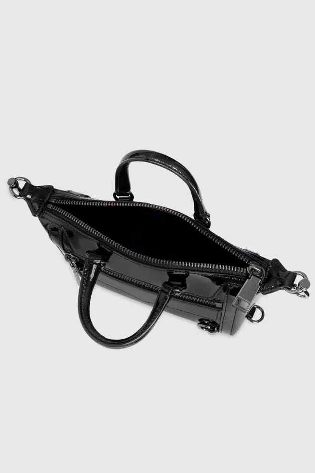 Women Rebecca Minkoff Top Handle Bags Micro Mini MAB Black Women Rebecca Minkoff Top Handle Bags Micro Mini MAB Black