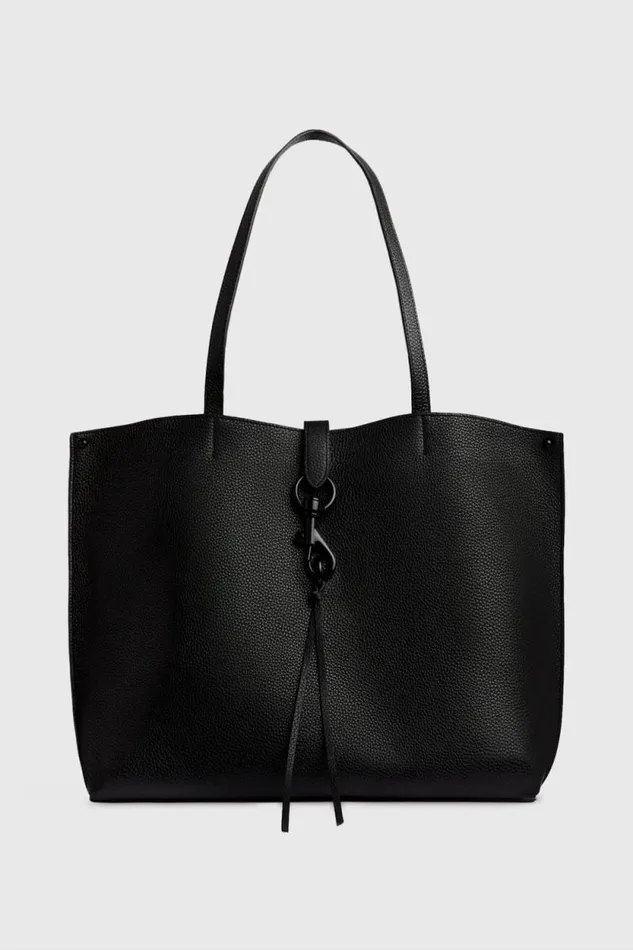 Women Rebecca Minkoff Tote Bags Megan Tote Blackblack Shellac