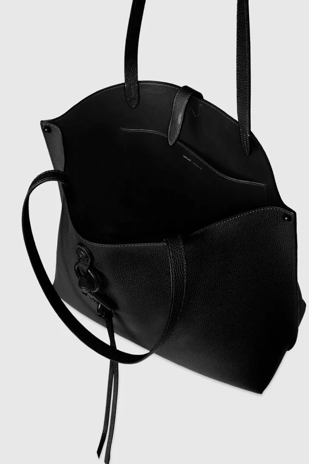 Women Rebecca Minkoff Tote Bags Megan Tote Blackblack Shellac Women Rebecca Minkoff Tote Bags Megan Tote Blackblack Shellac