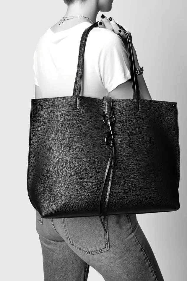 Women Rebecca Minkoff Tote Bags Megan Tote Blackblack Shellac Women Rebecca Minkoff Tote Bags Megan Tote Blackblack Shellac