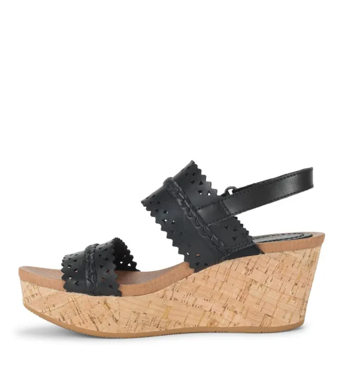 Women Rene Wedge Sandal Black Baretraps Wedge Sandals