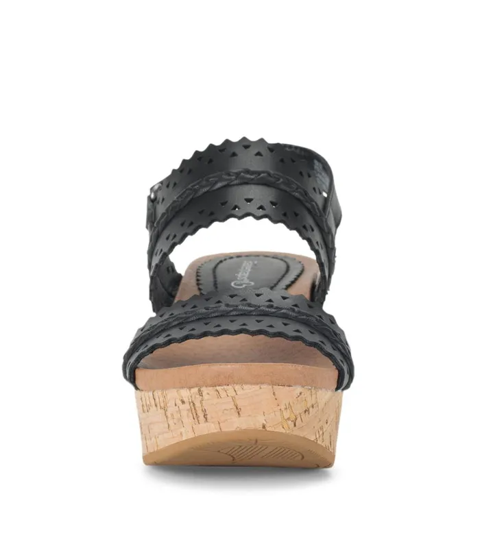 Women Rene Wedge Sandal Black Baretraps Wedge Sandals