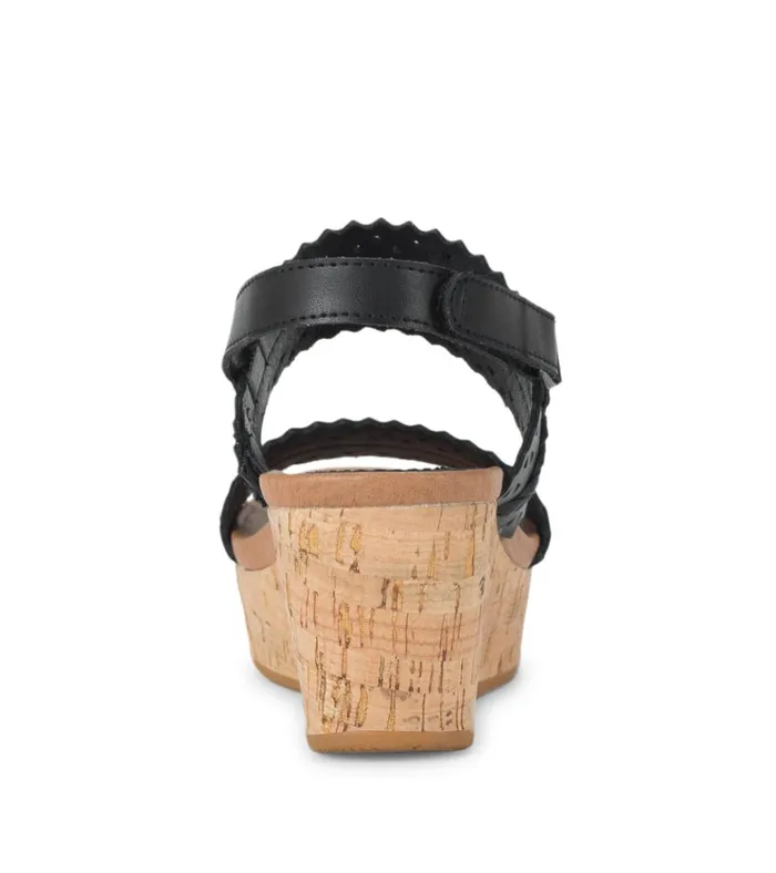 Women Rene Wedge Sandal Black Baretraps Wedge Sandals