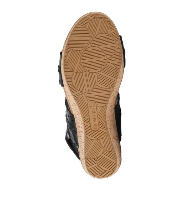 Women Rene Wedge Sandal Black Baretraps Wedge Sandals