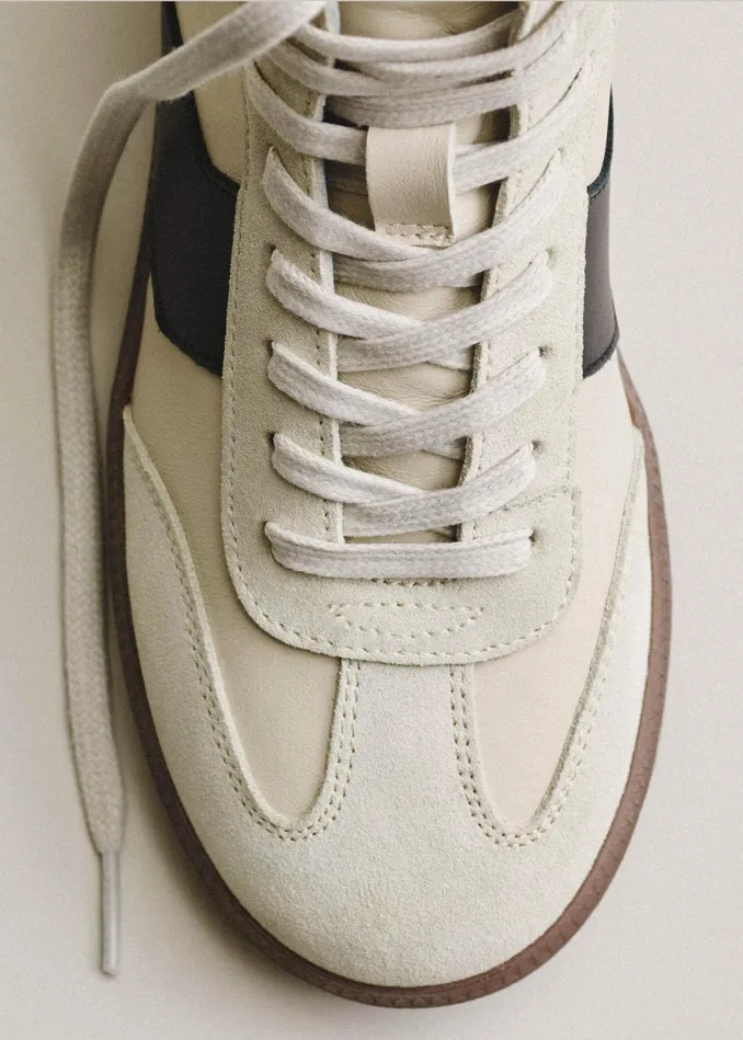 Women Retro High Top Sneaker Off White MEEM