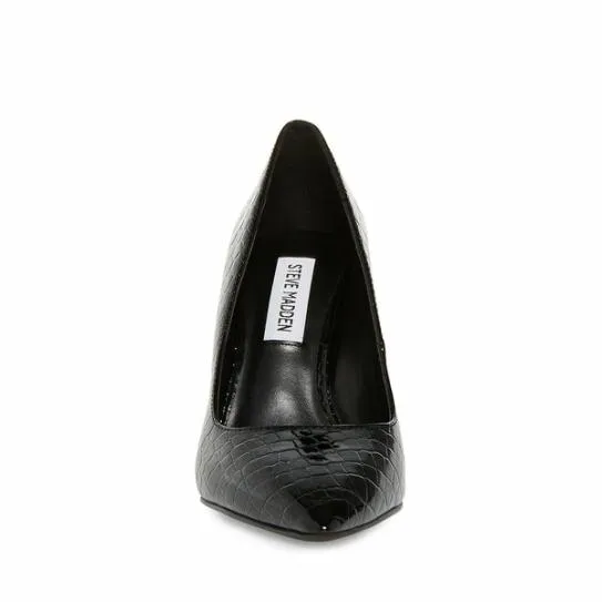 Women RIVAL BLACK CROCODILE Black Crocodile Steve Madden Heels Women RIVAL BLACK CROCODILE Black Crocodile Steve Madden Heels