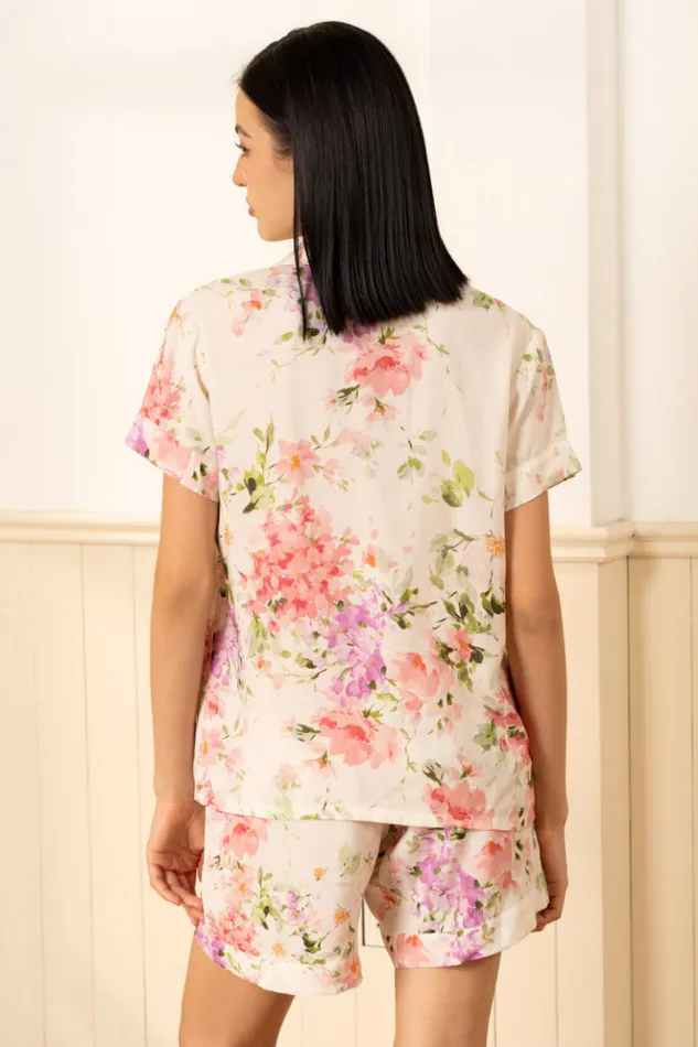 Women Robes and Pajamas YUMI KIM BEAUTY REST FLORAL PAJAMA SET Soft Kiss Ivory