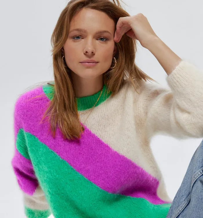 Women Round Neck Jumper 8211 Green Print Promod Jumpers And Cardigans Women Round Neck Jumper 8211 Green Print Promod Jumpers And Cardigans