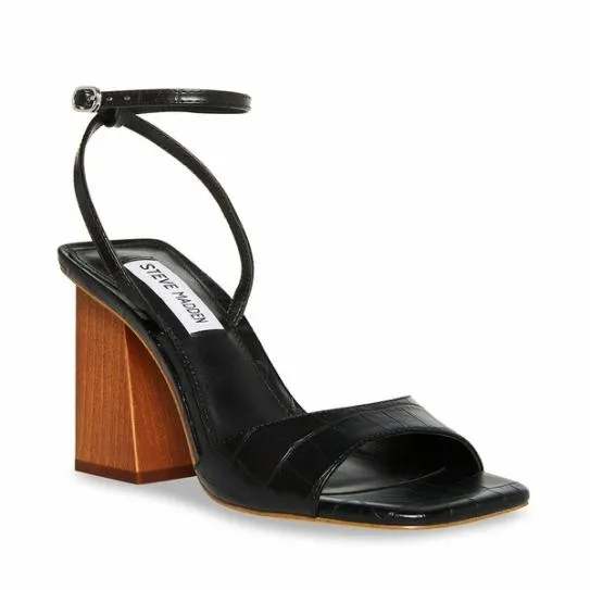 Women ROZLYN BLACK CROCODILE Black Crocodile Steve Madden Heels Women ROZLYN BLACK CROCODILE Black Crocodile Steve Madden Heels
