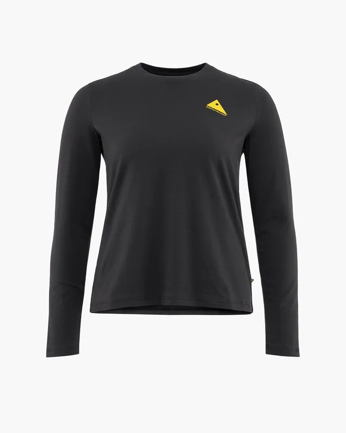 Women Runa Verkstad AB Long Sleeve Tee Raven Klttermusen TShirts