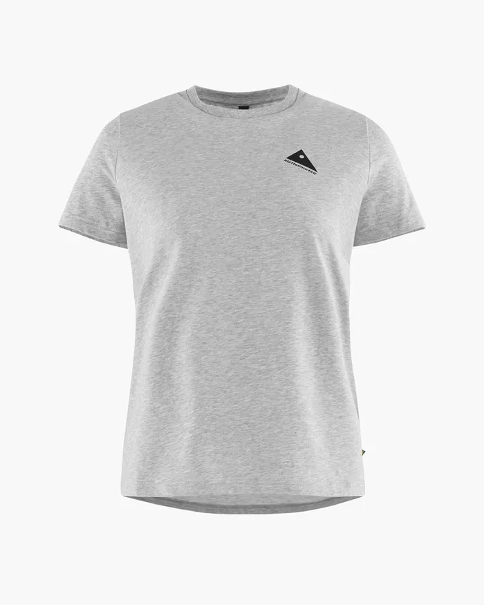 Women Runa Workshop 20 WoShort Sleeve Tee Grey Melange Klttermusen TShirts