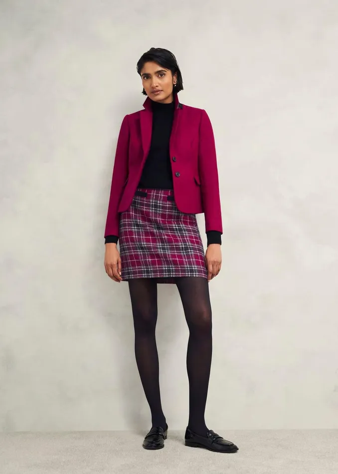 Women Ruthie Wool Skirt Pink Multi Hobbs Skirts