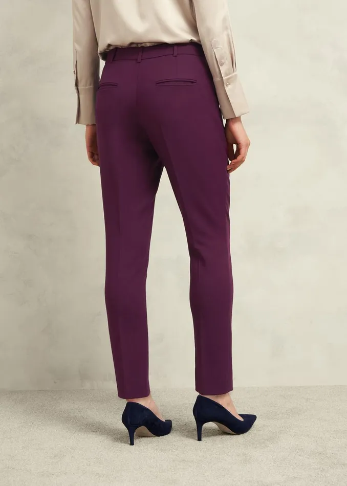 Women Sami Tapered Trousers Warm Plum Hobbs Trousers