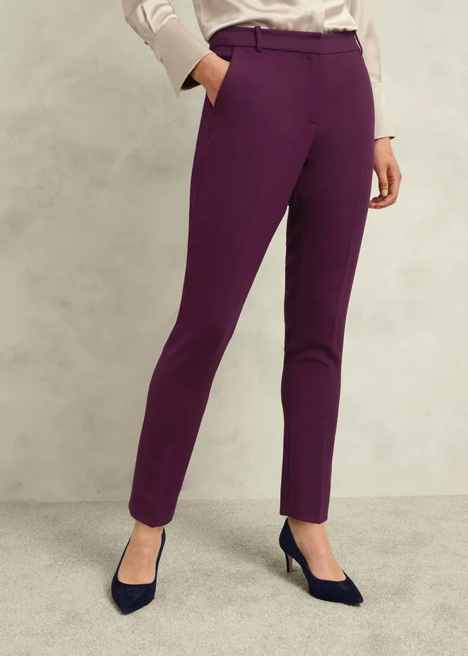 Women Sami Tapered Trousers Warm Plum Hobbs Trousers