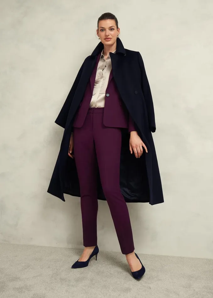 Women Sami Tapered Trousers Warm Plum Hobbs Trousers