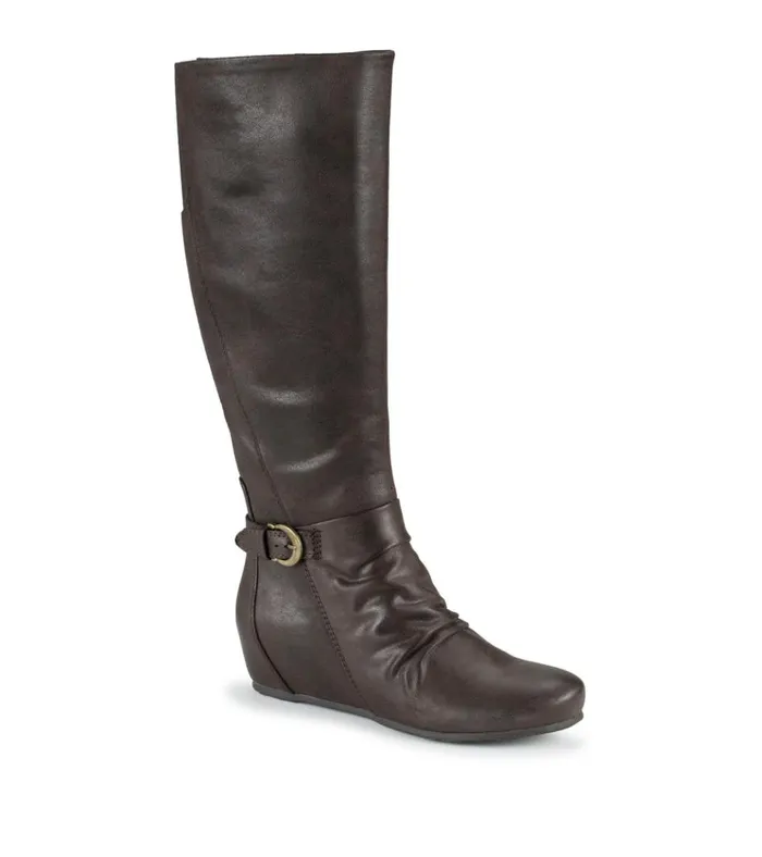 Women Sammy Tall Wedge Boot Dark Brown Baretraps Knee High Boots