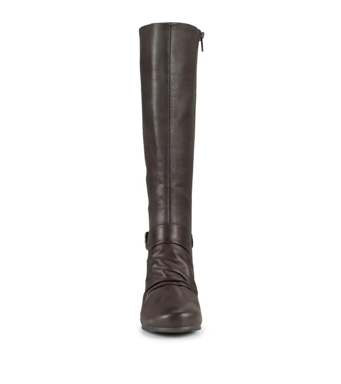 Women Sammy Tall Wedge Boot Dark Brown Baretraps Knee High Boots