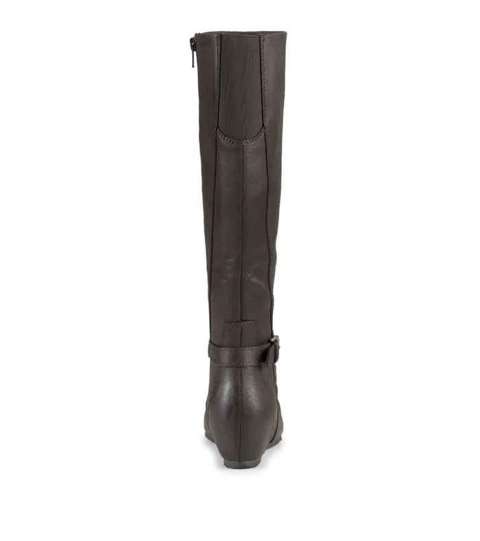 Women Sammy Tall Wedge Boot Dark Brown Baretraps Knee High Boots